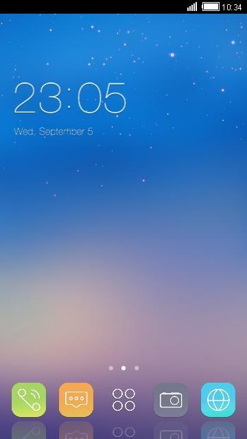 Starry Sky Blue Theme HD