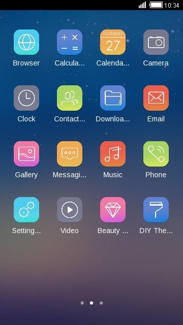 Starry Sky Blue Theme HD