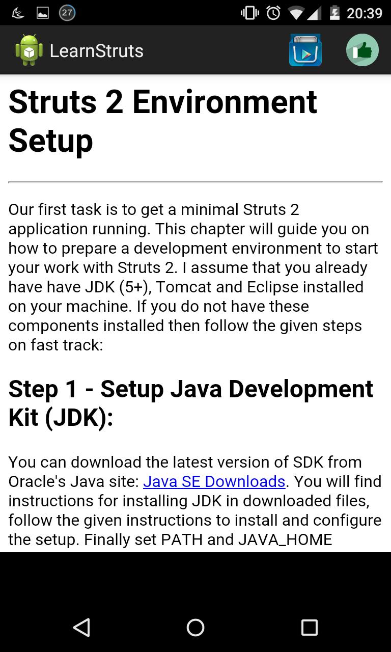 Learn Struts Framework