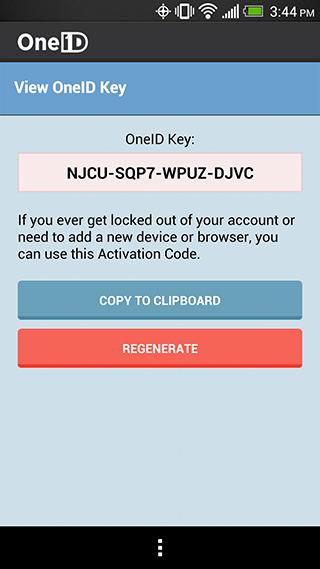 oneID - Forget your passwords