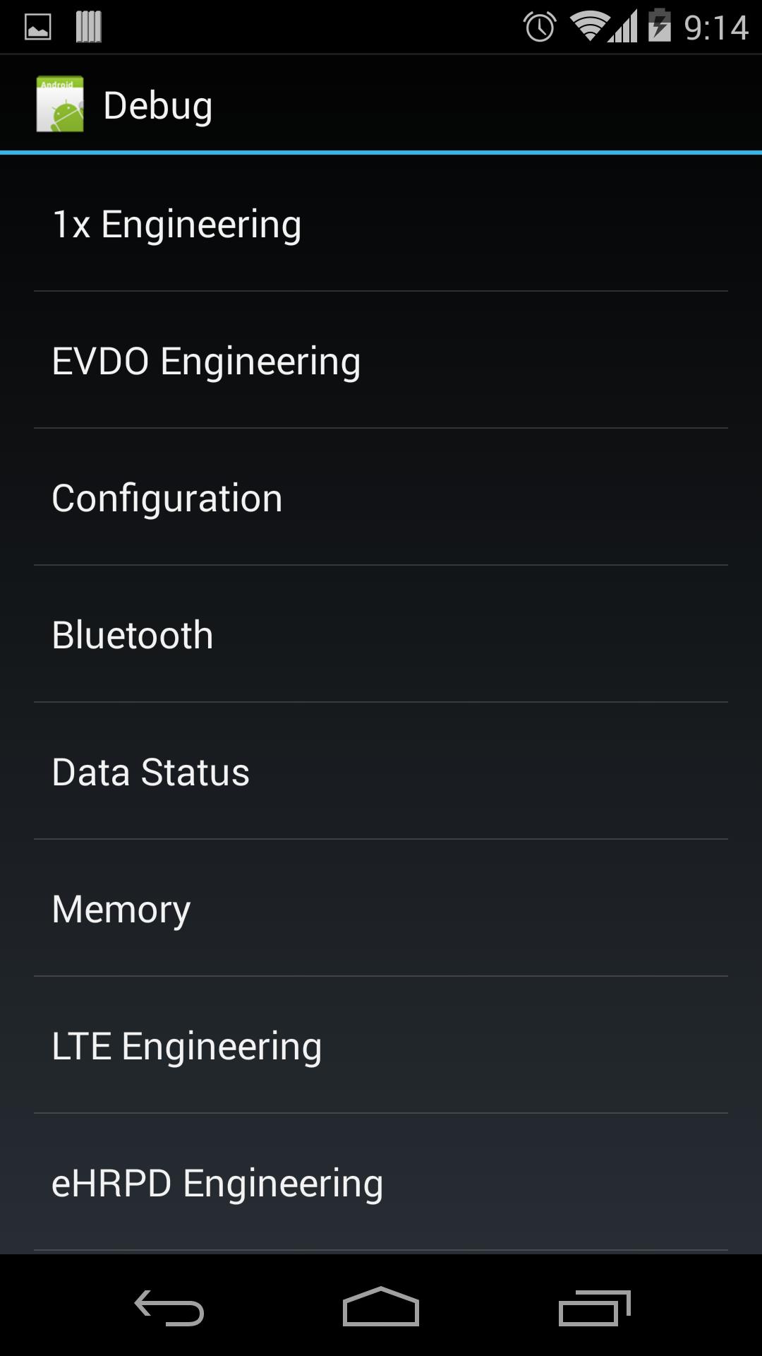 Nexus 5 Field Test Mode