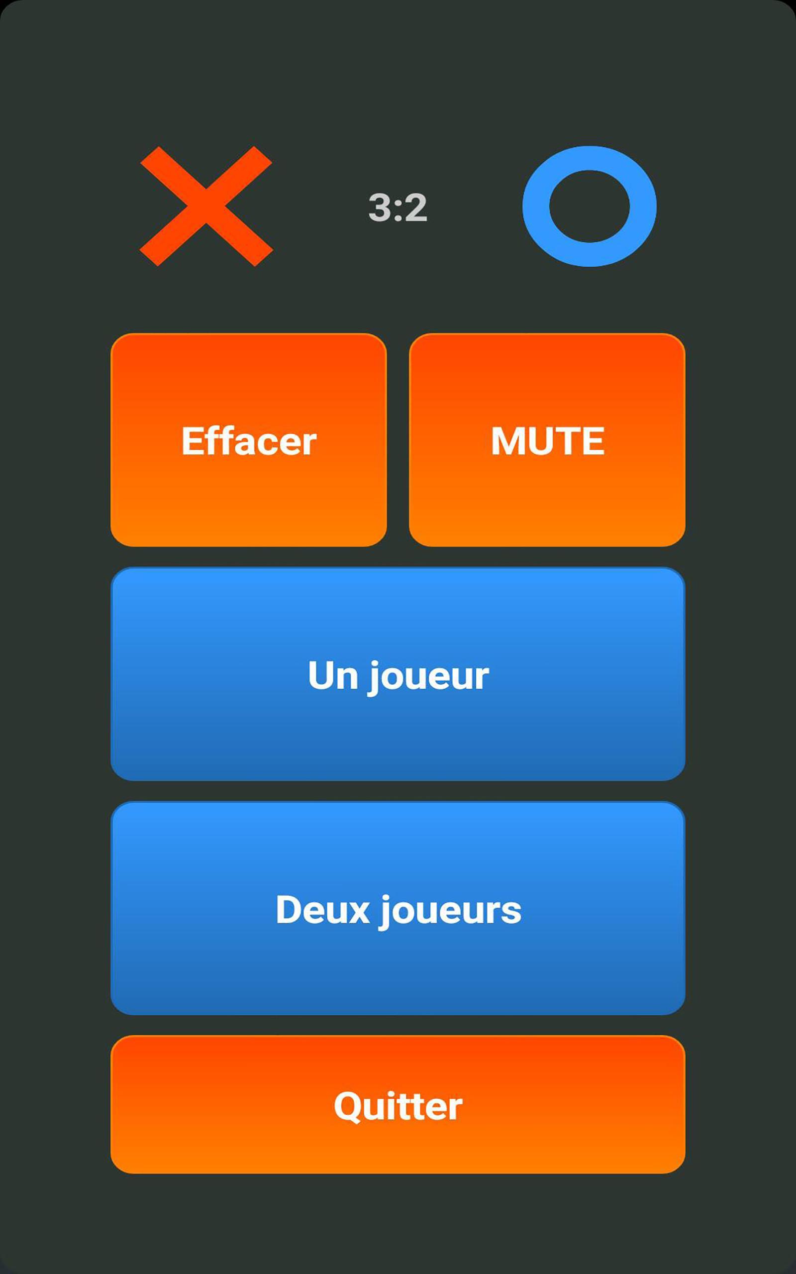 Tic Tac Toe 2 Player Xs and Os