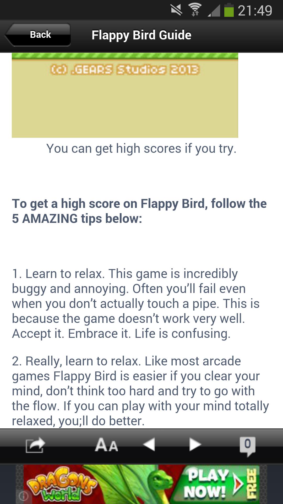 Guide for Flappy Bird