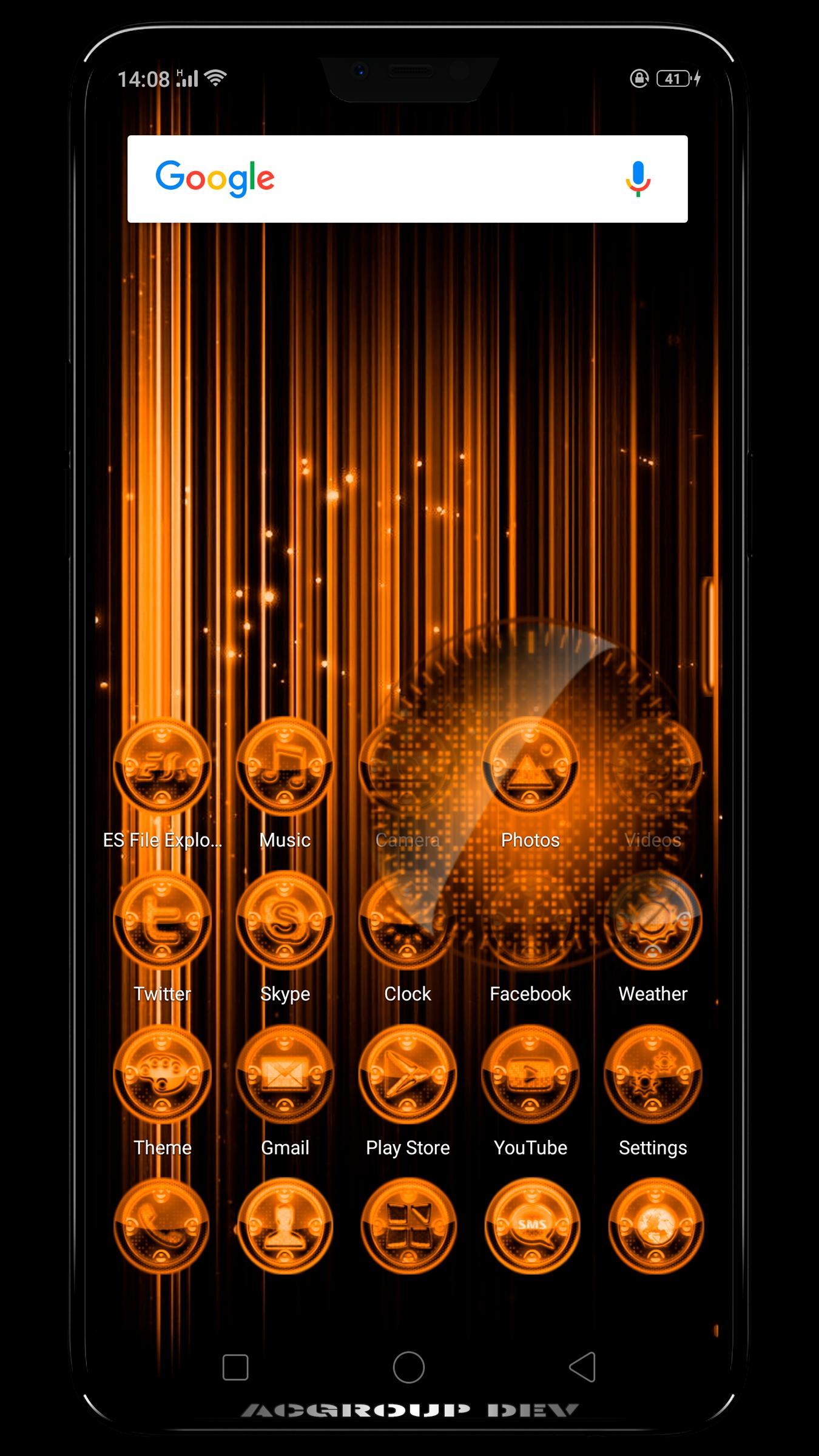Next Launcher 3D RingsO Theme
