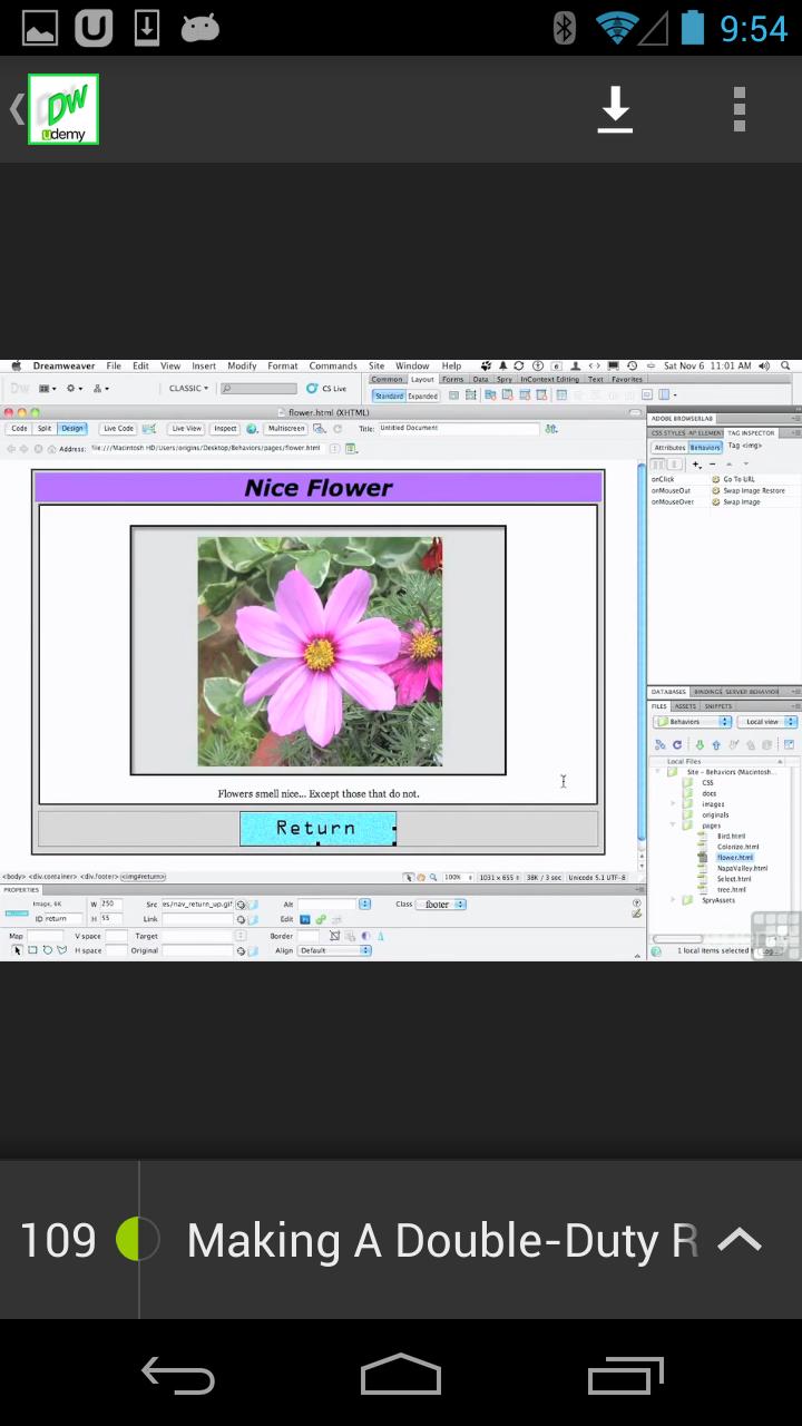 Udemy Dreamweaver CS5.5 Course