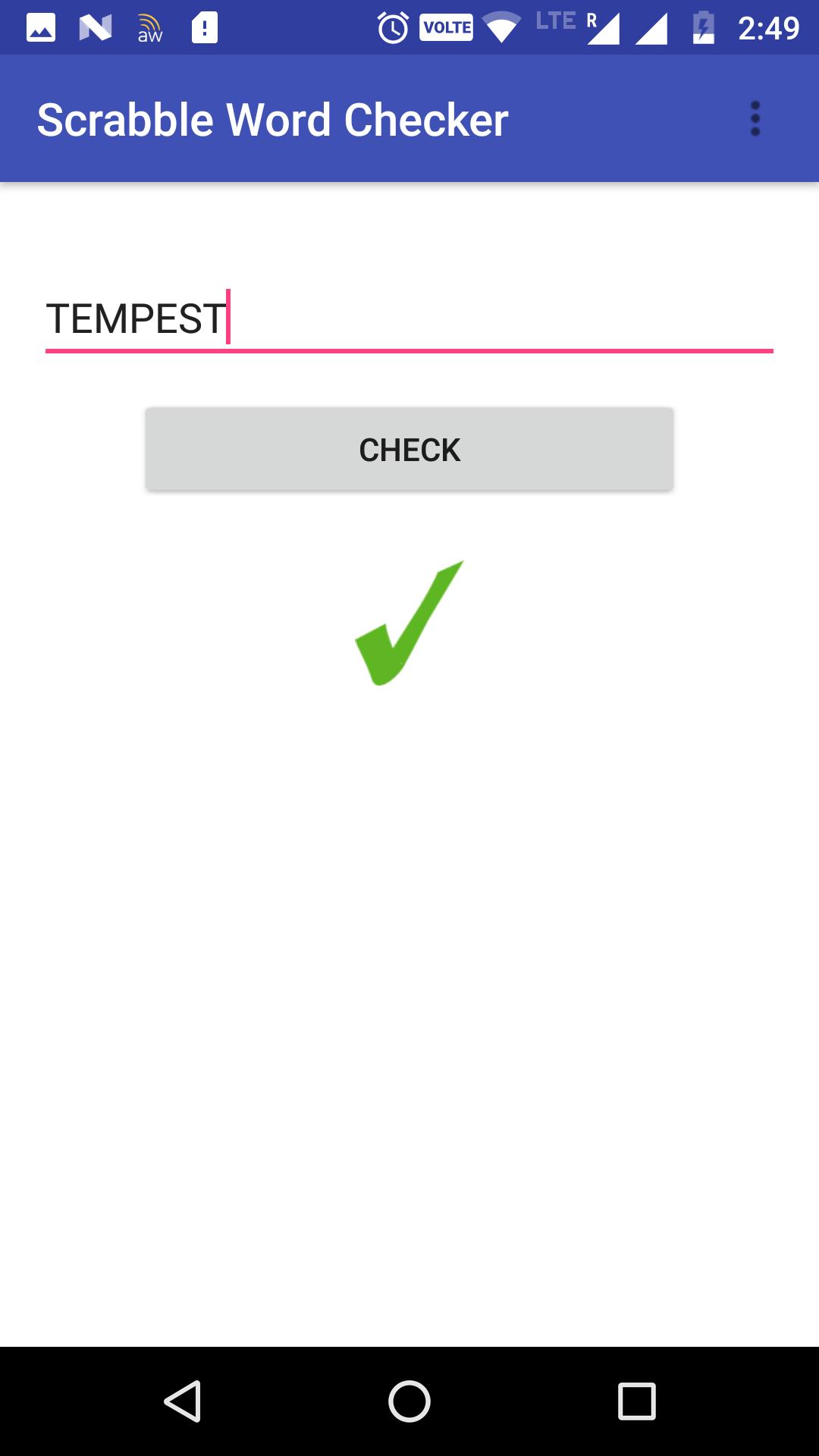 Scrabble Word Checker