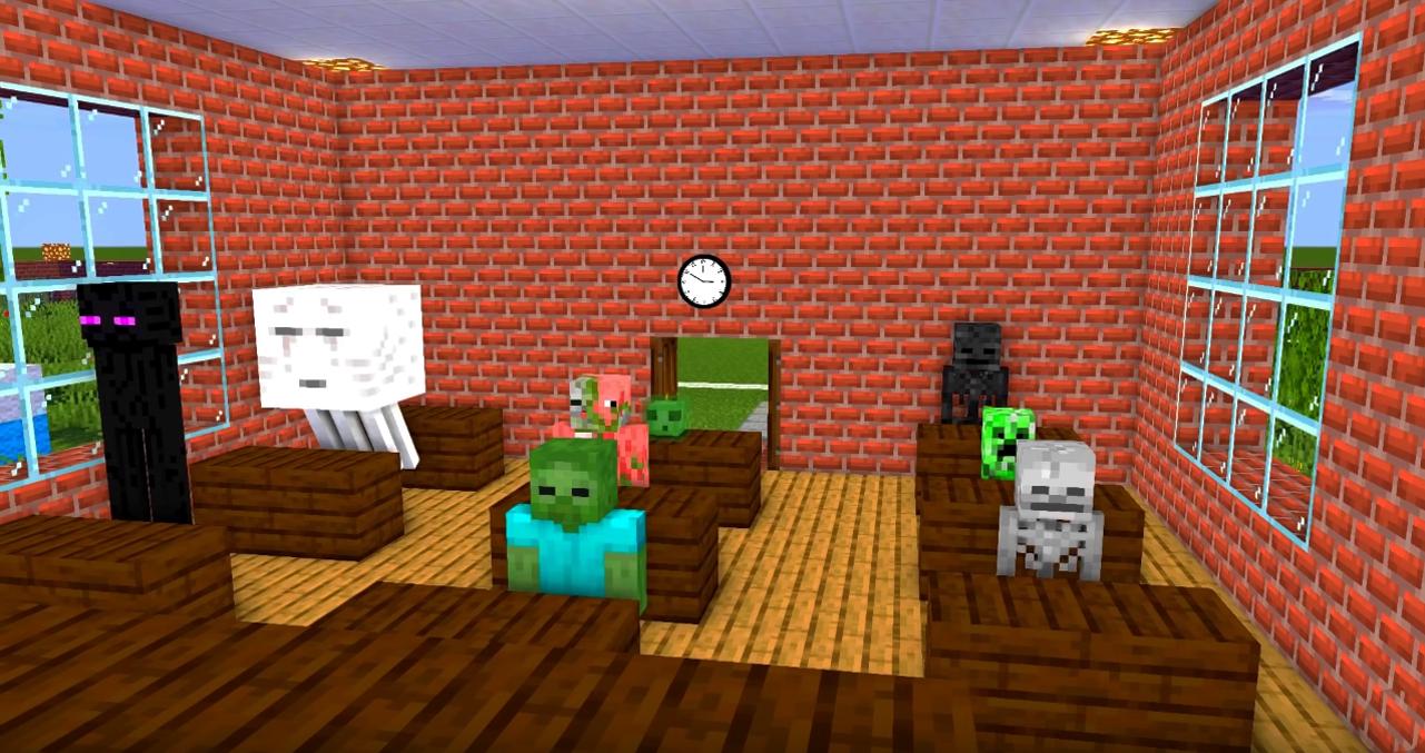 Mod Monster School for MCPE