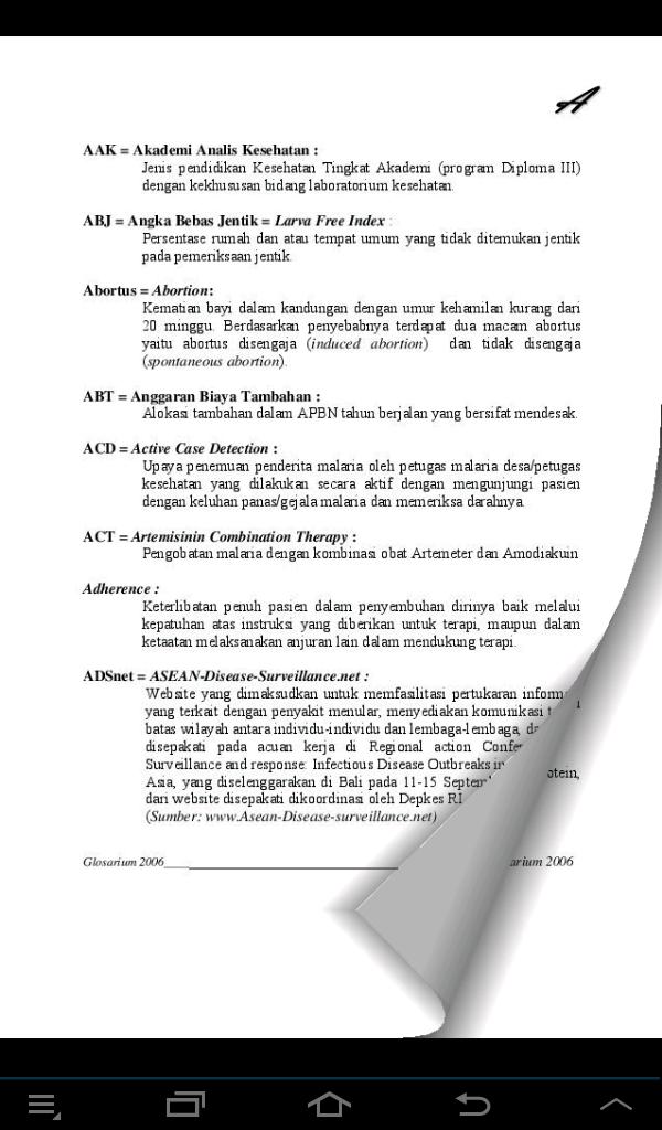 Kamus Istilah Kesehatan