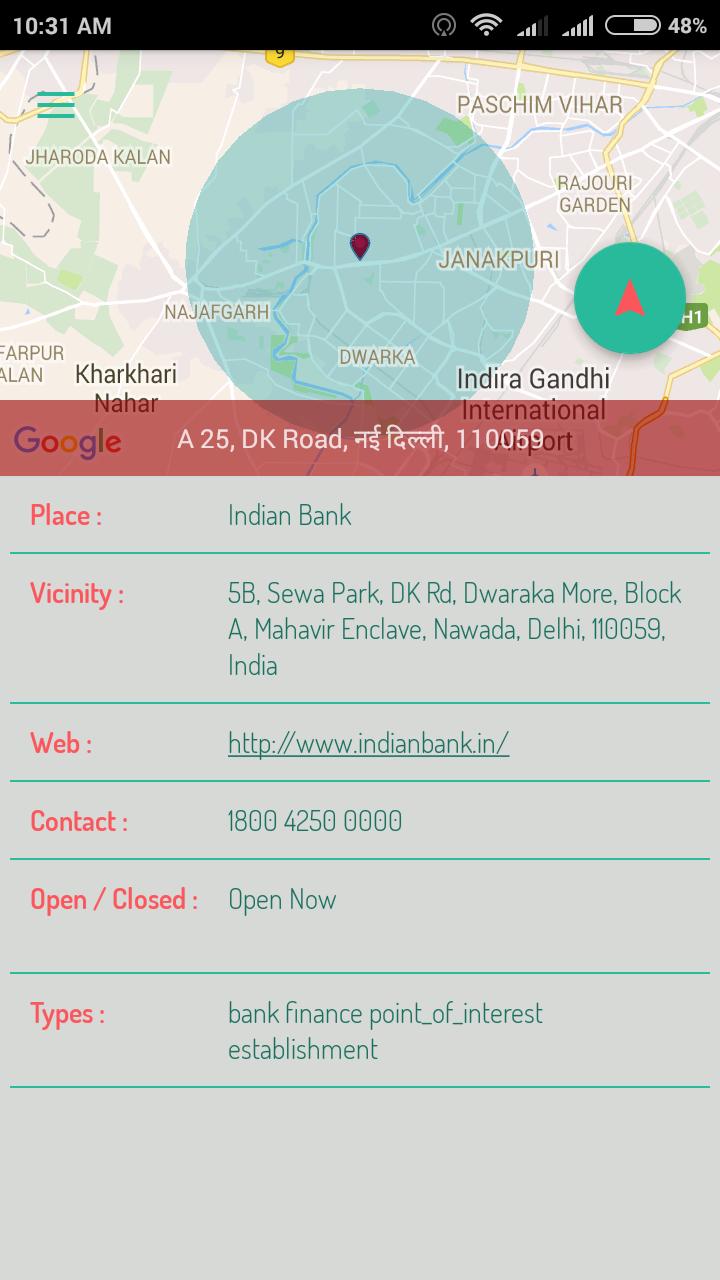 Nearby Place Locator