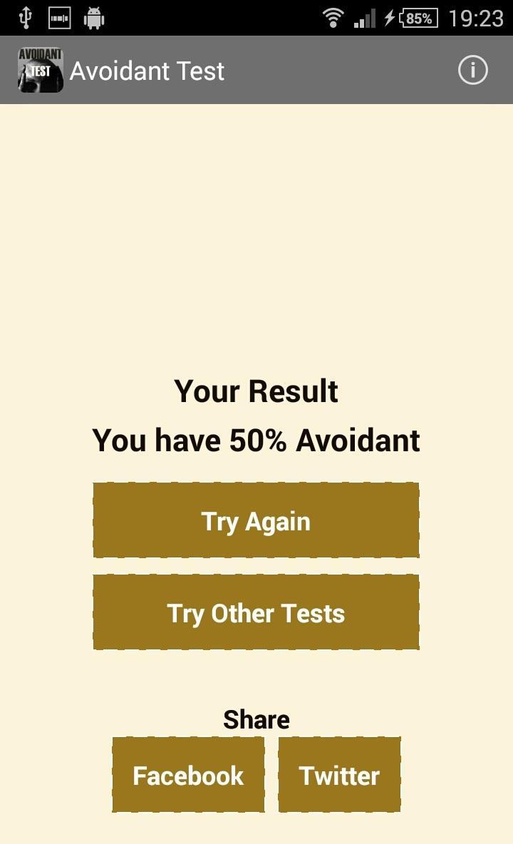 Avoidant Test