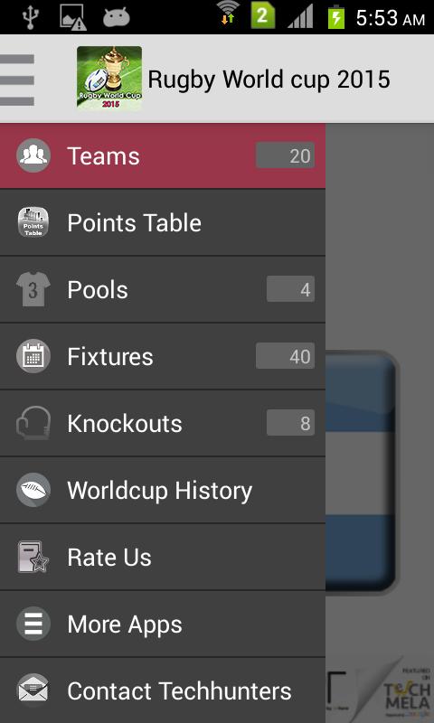 Rugby World Cup Fixtures 2015