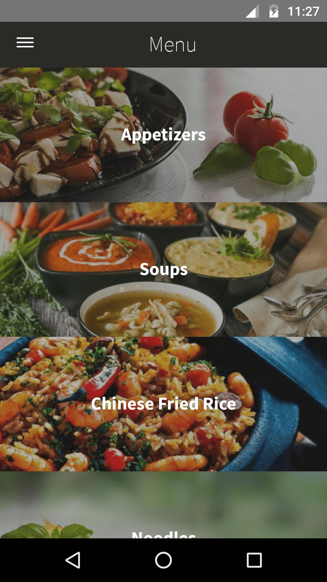 The la familia restaurant app