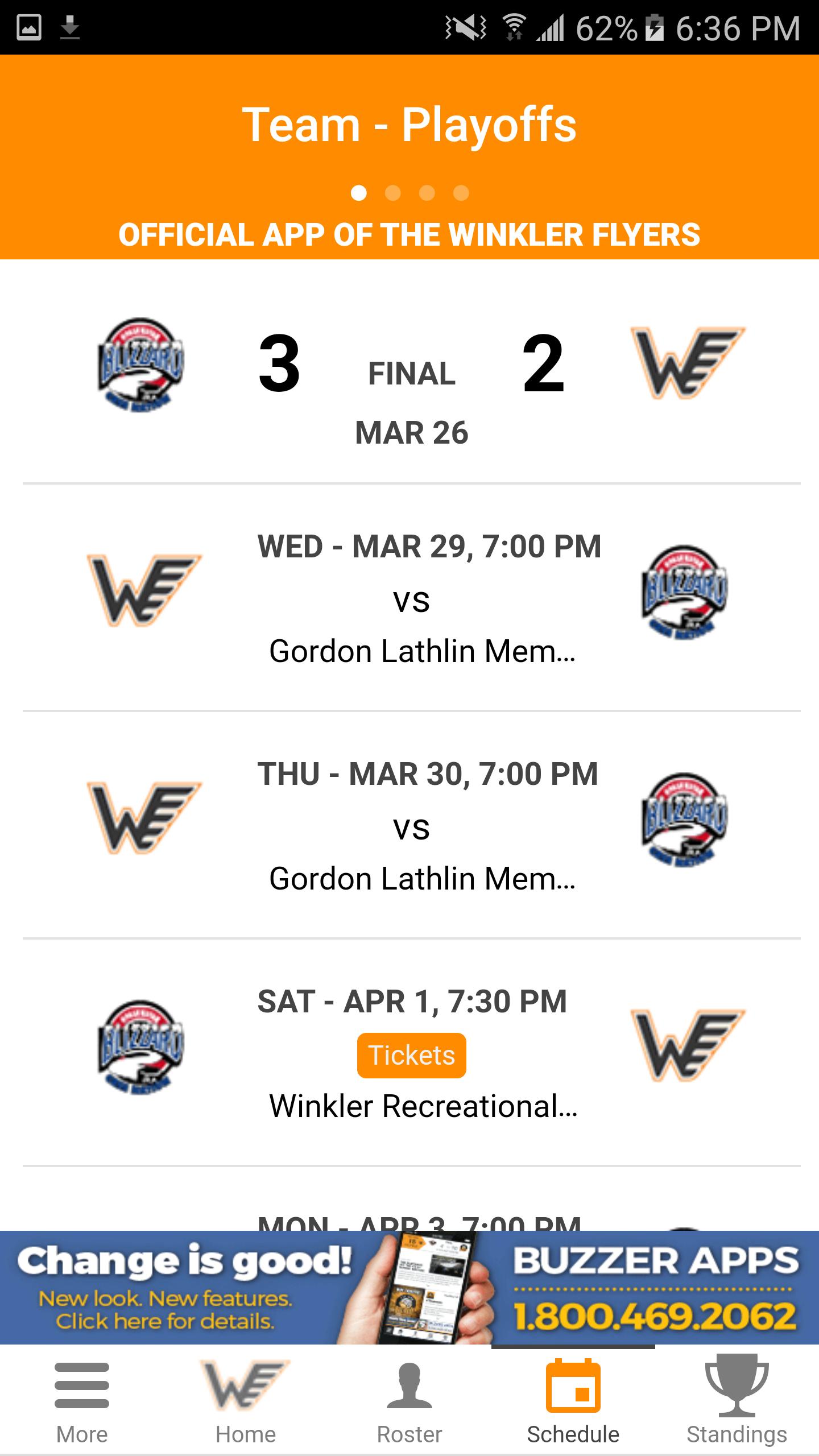 Winkler Flyers Official App