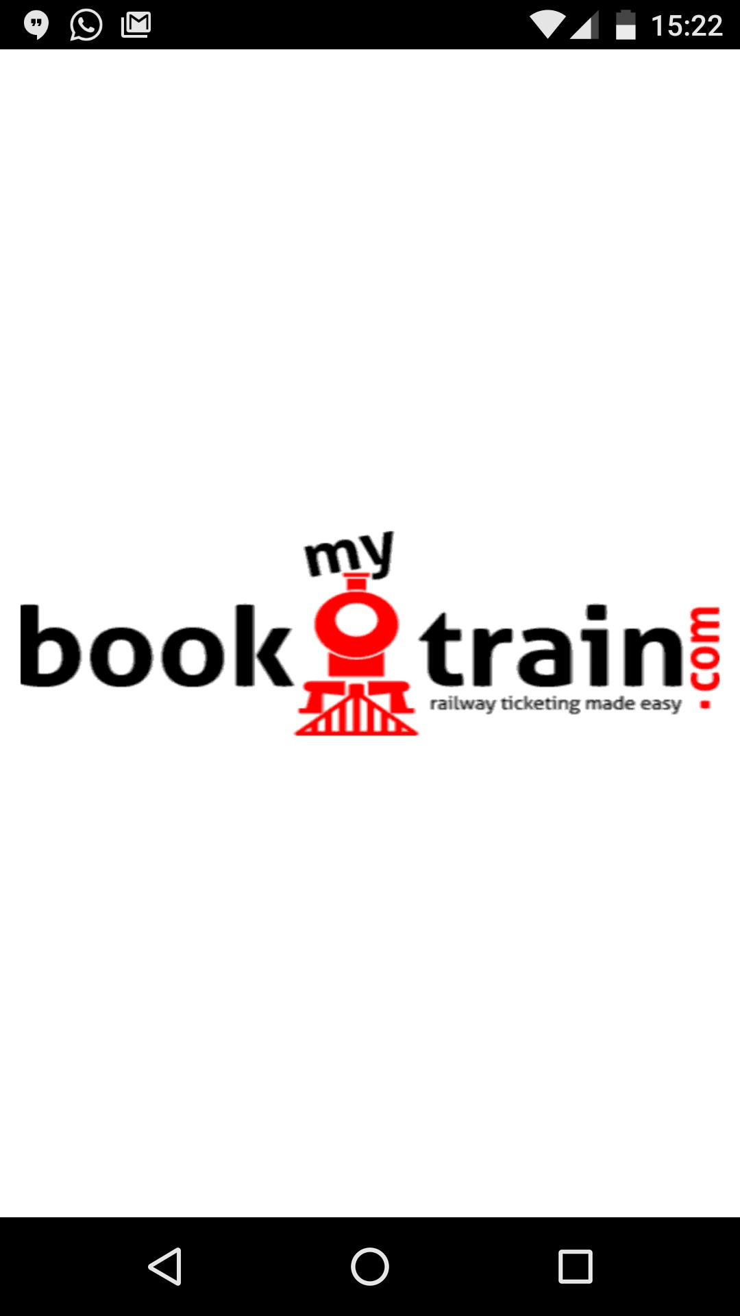 BookMyTrain, Railway Ticketing Made Easy