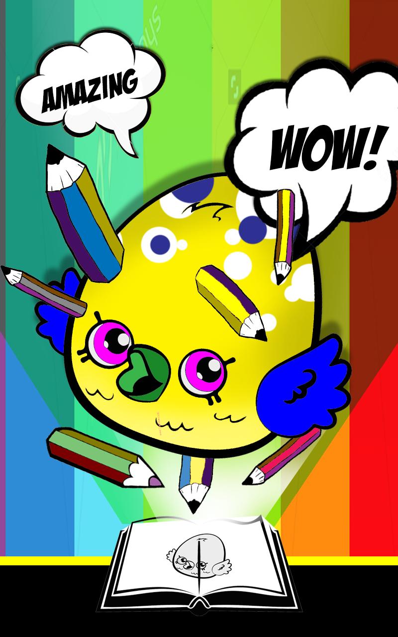 Cartoon Kid Coloring Shopkin