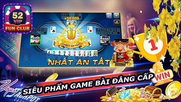52Vip FunClub Online, Game danh bai doi thuong