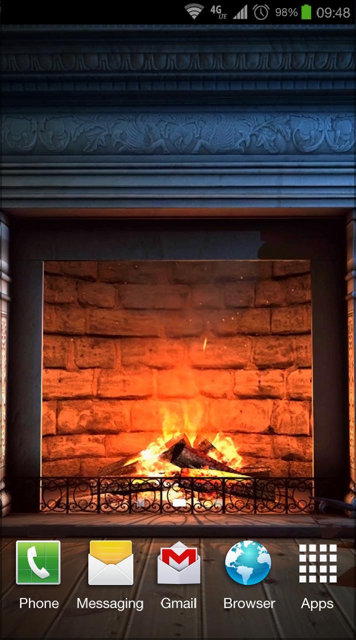 Fireplace 3D FREE lwp