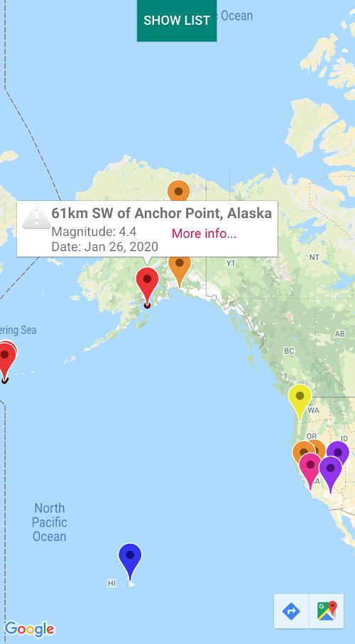 EarthQuakes - Interactive Maps