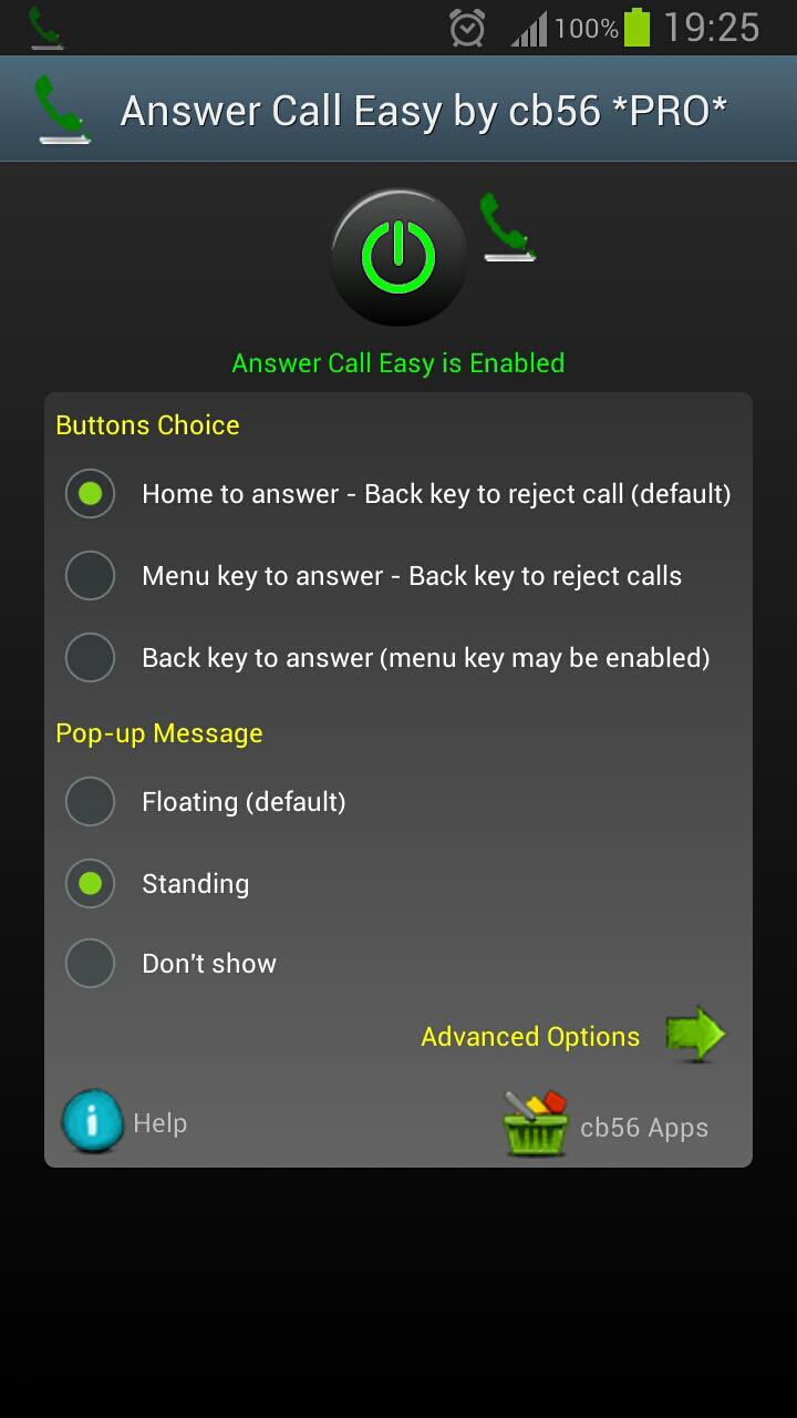 Answer Call Home button Easy