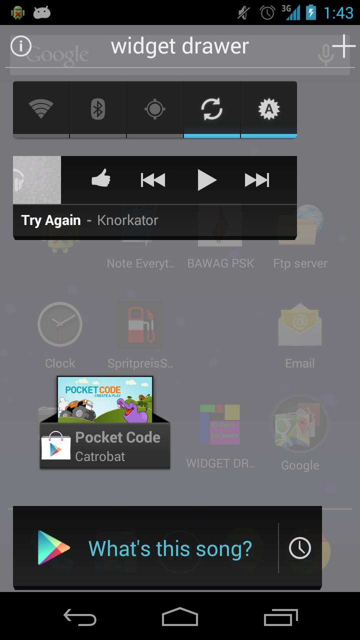 WidgetDrawer - hide widgets