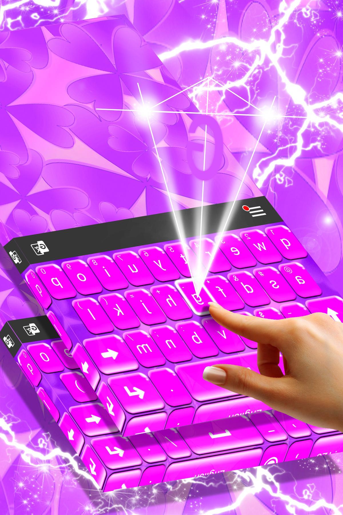 Lucky Purple Keyboard Theme
