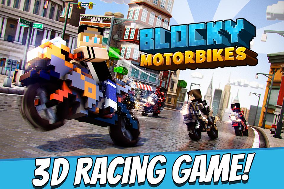Blocky Motorbikes - Racing Competition Game