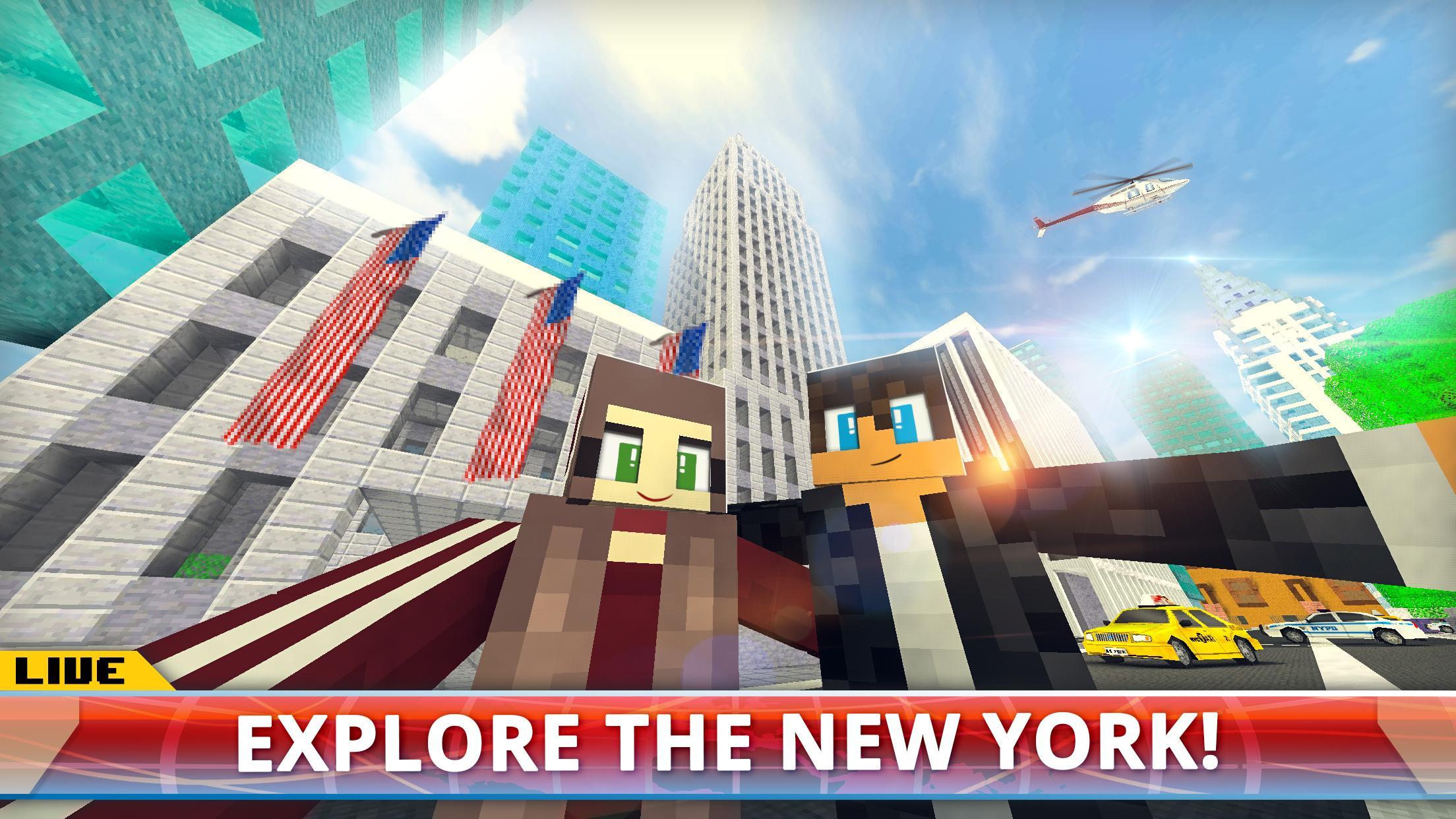 New York City Craft: Blocky NYC Building Game 3D