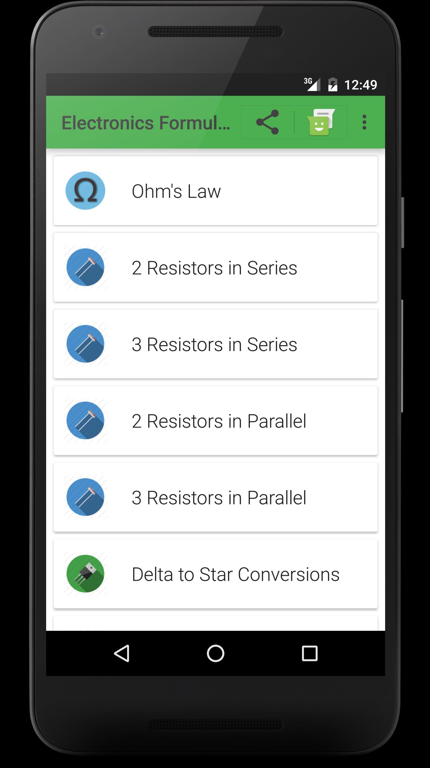 Electronics Formulas