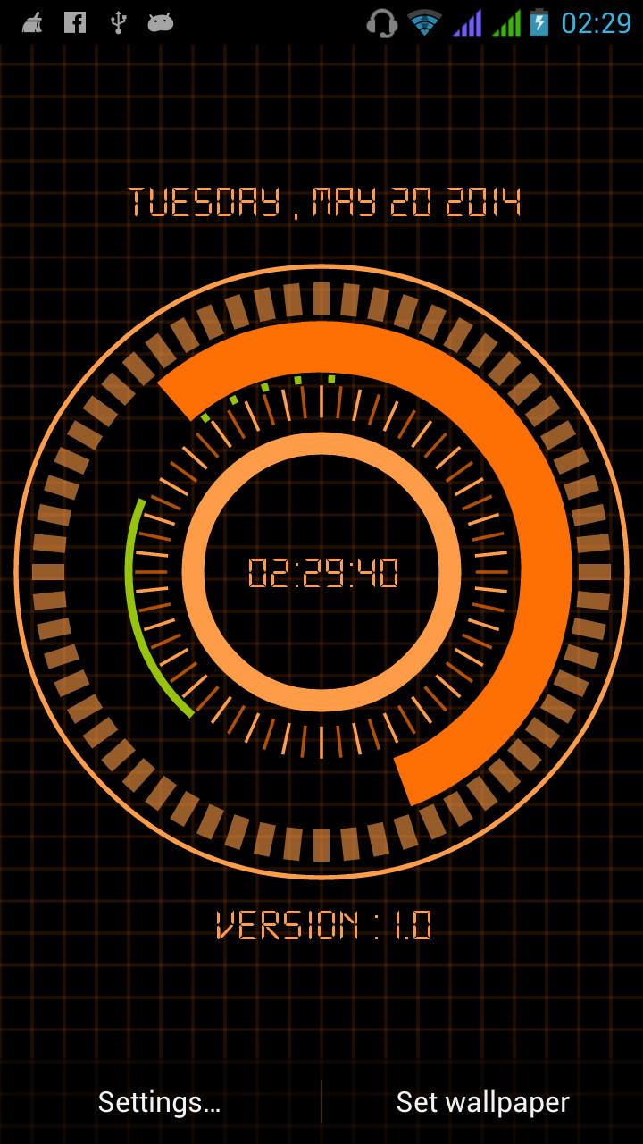 Animated Digital Clock Free