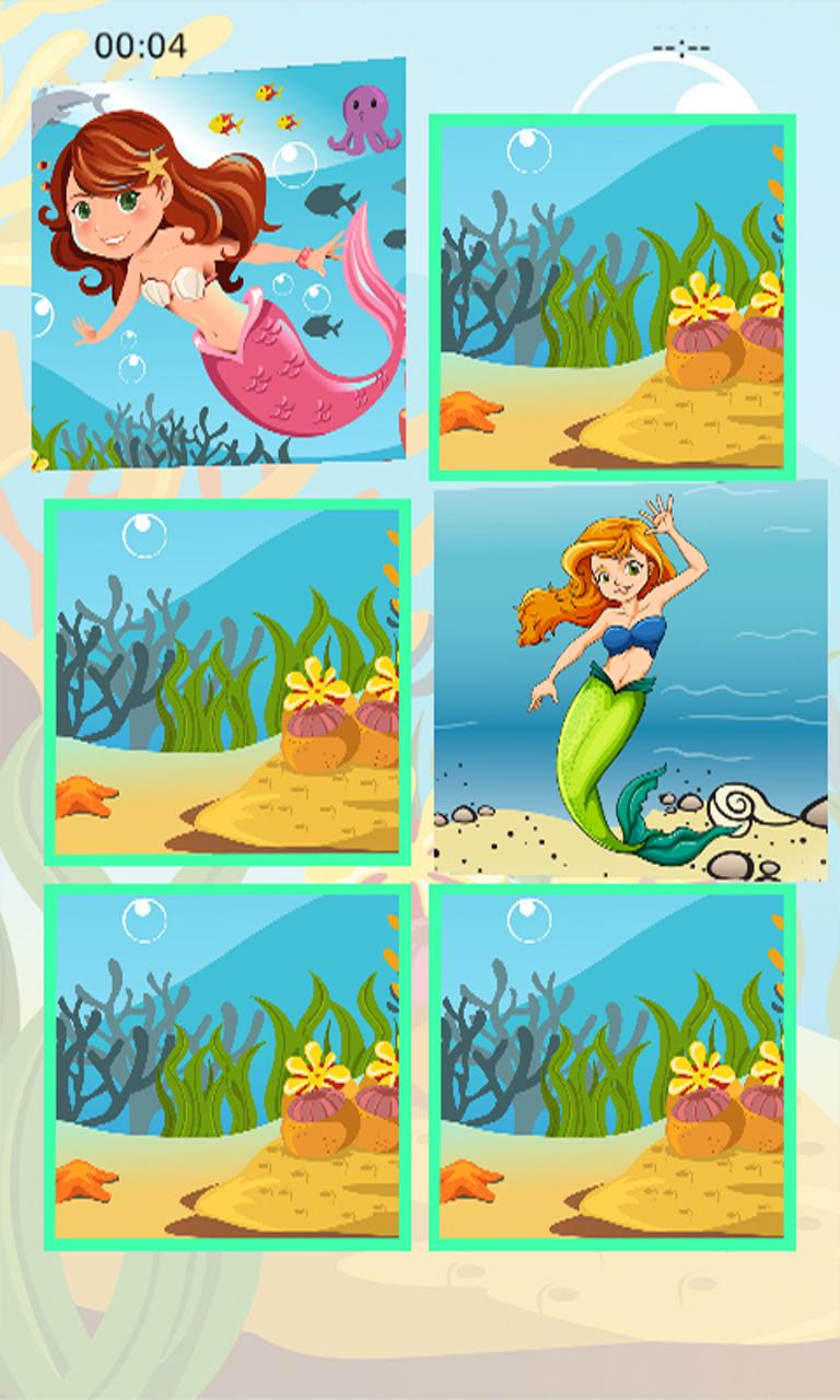 Little Mermaid Memory Puzzle