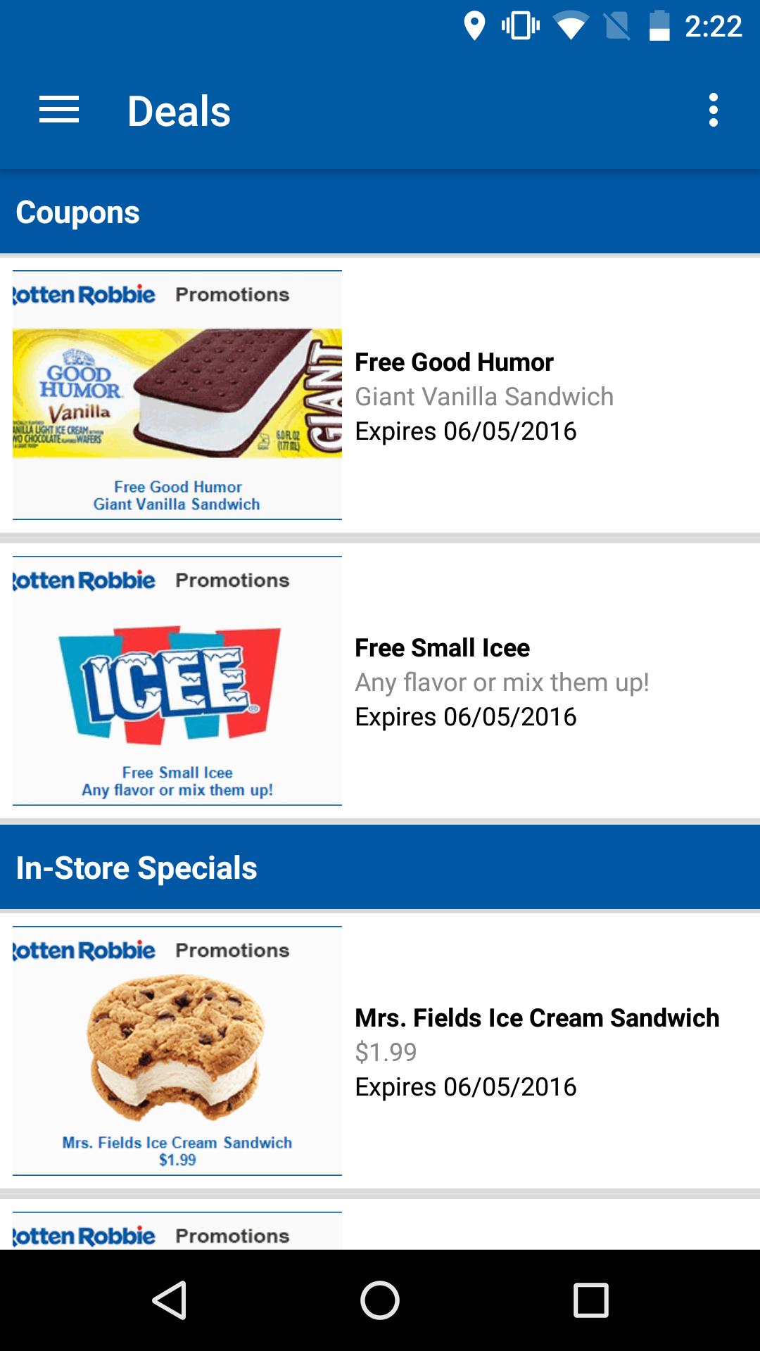 Rotten Robbie Deals App