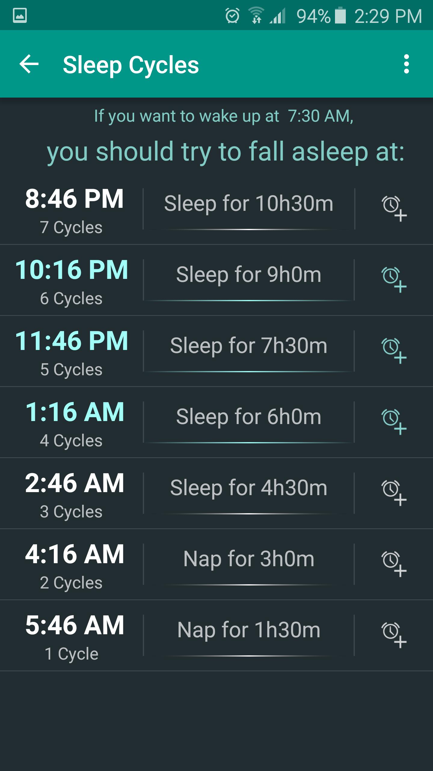 Sleep Calculator
