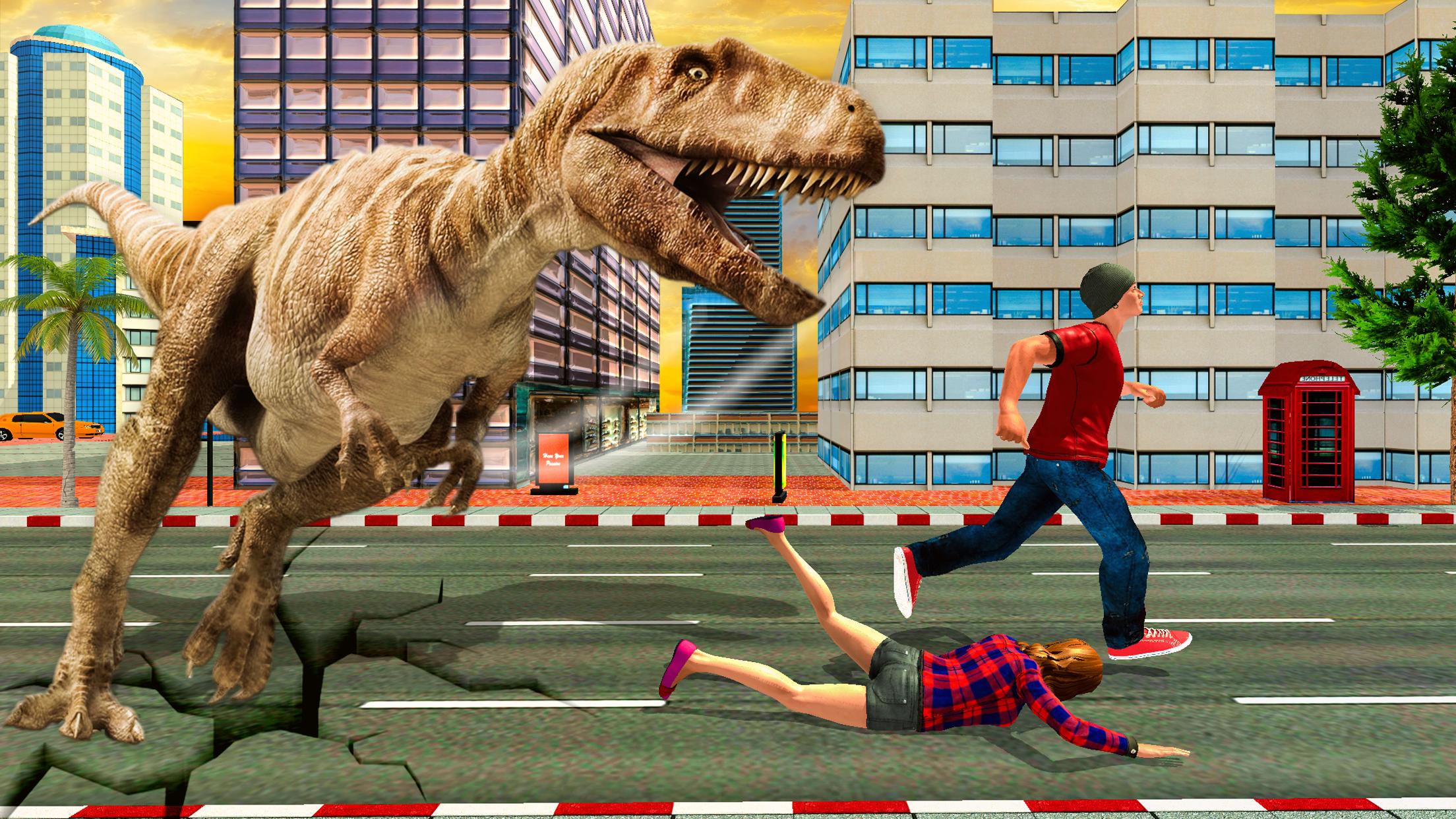 Deadly Dinosaur Survival: Angry Dino City Rampage