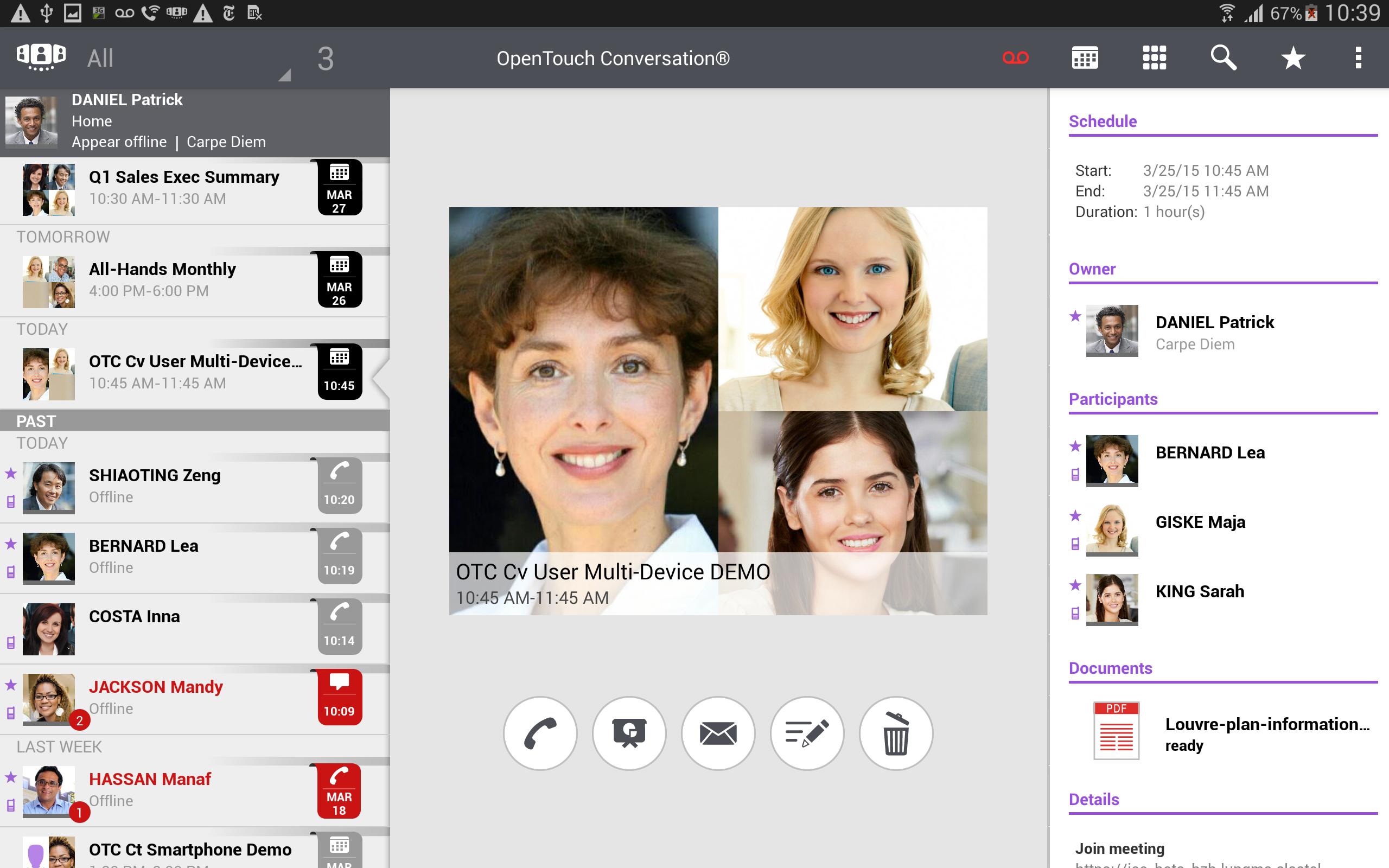 OpenTouch Conversation Tablet