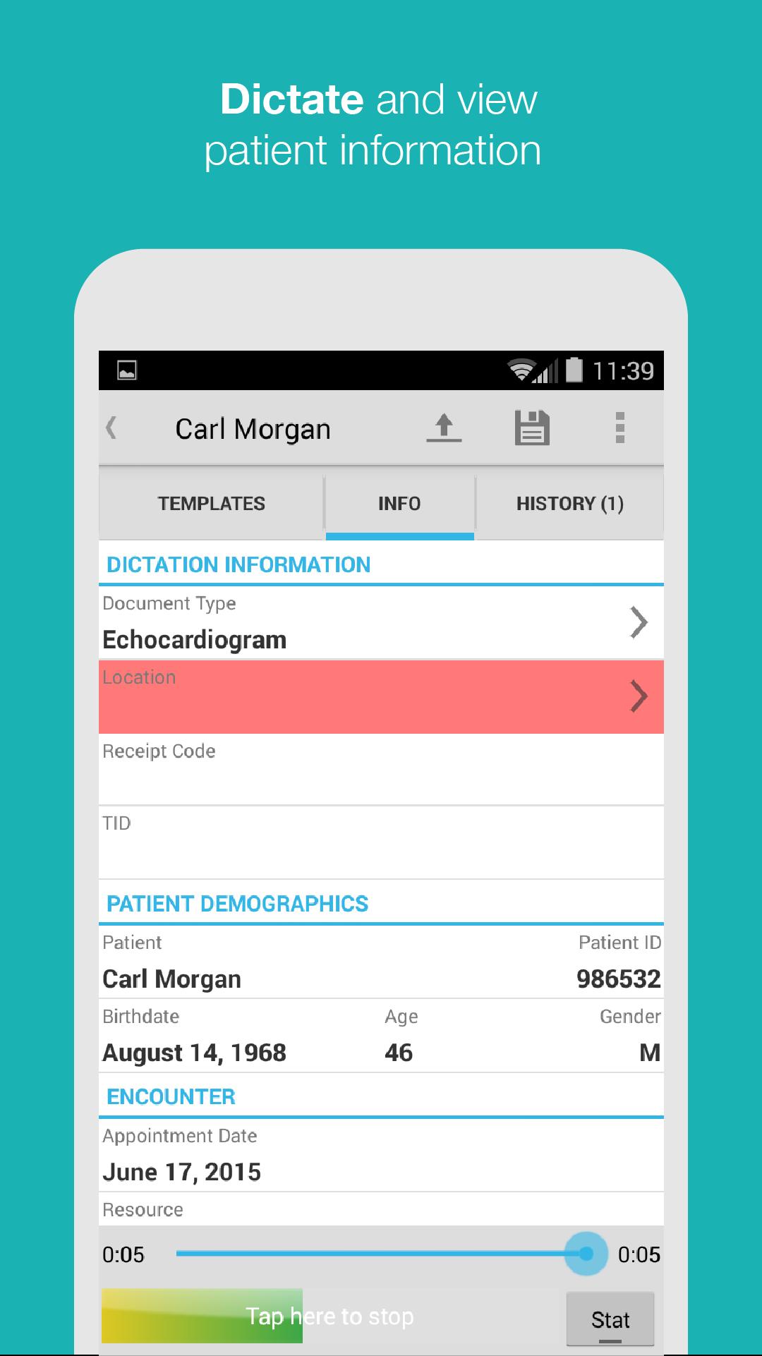 eScription RH Transcription