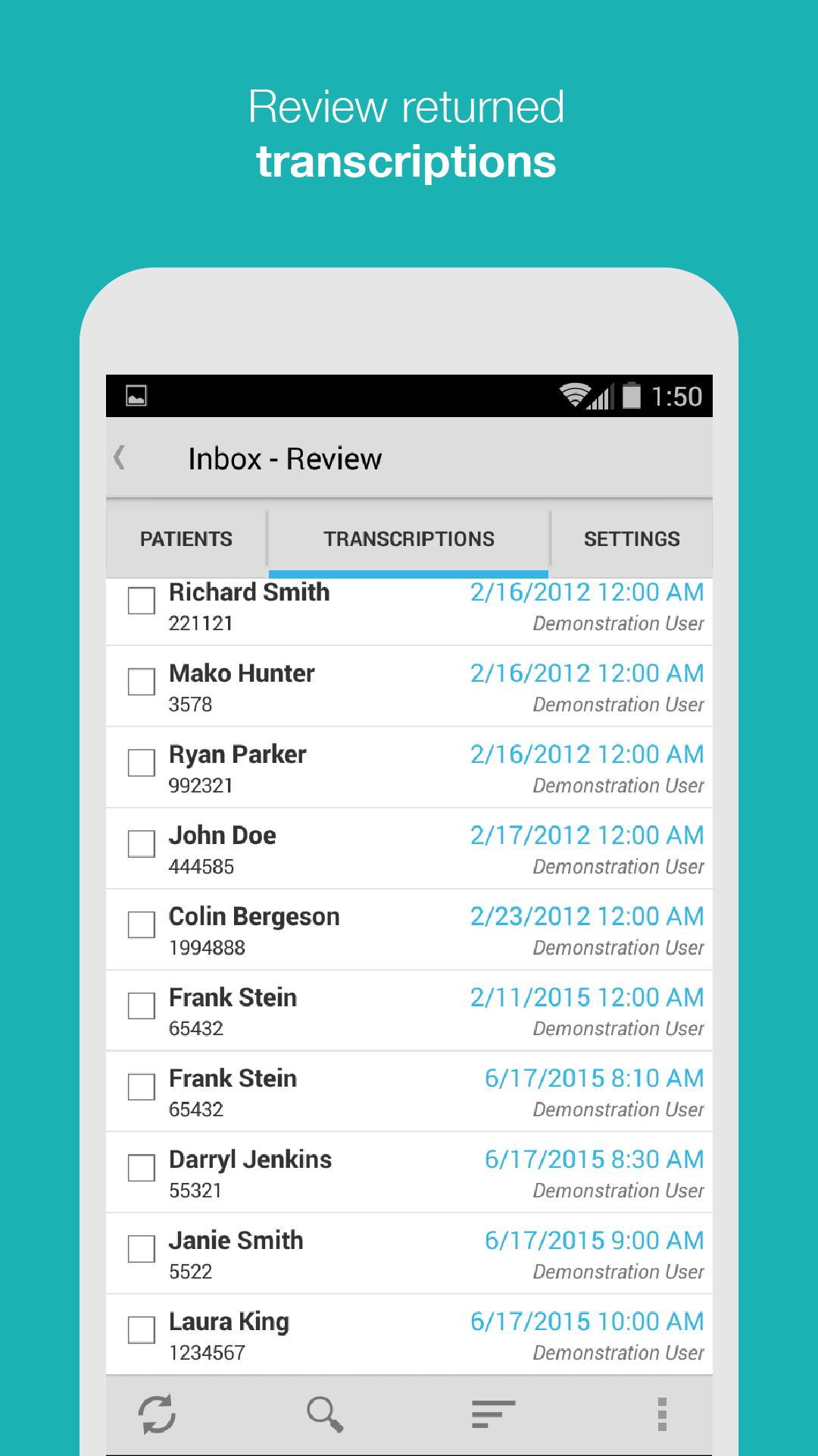 eScription RH Transcription