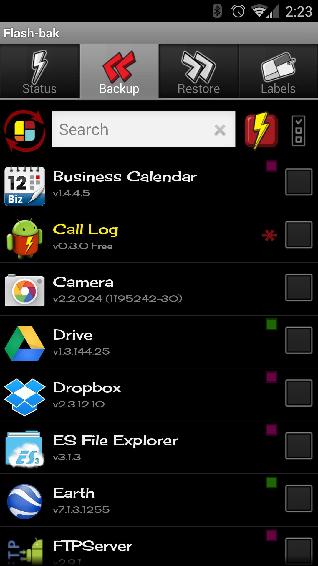 Flash-bak Backup & Restore