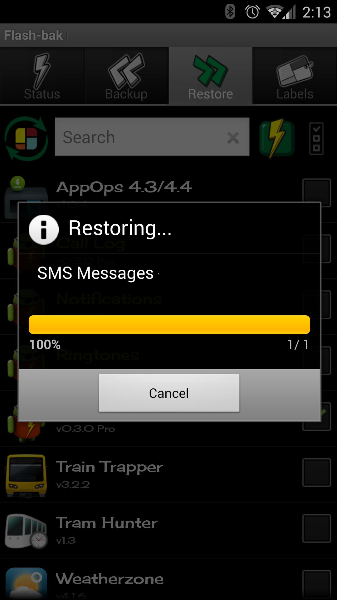 Flash-bak Backup & Restore