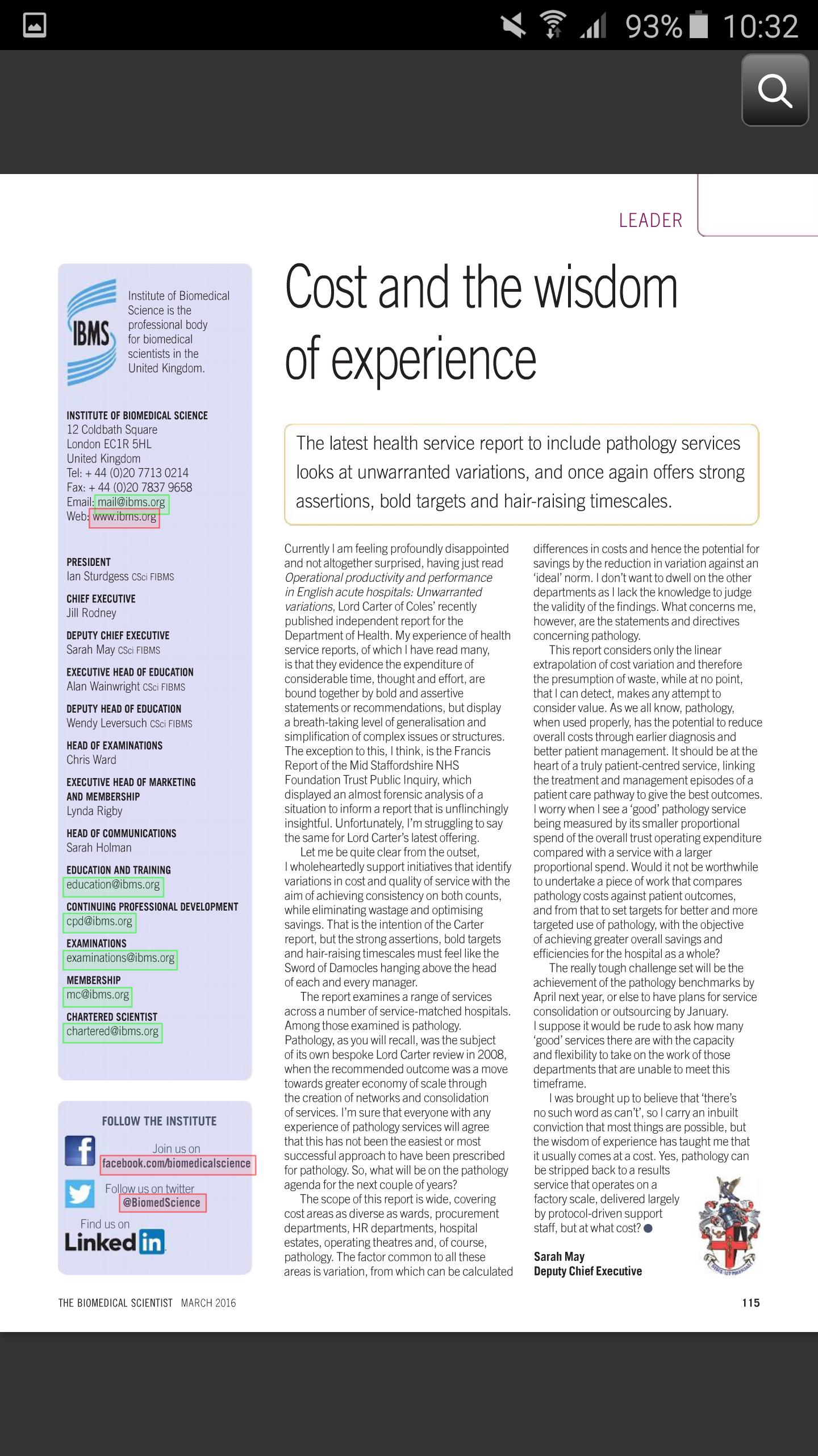 The Biomedical Scientist