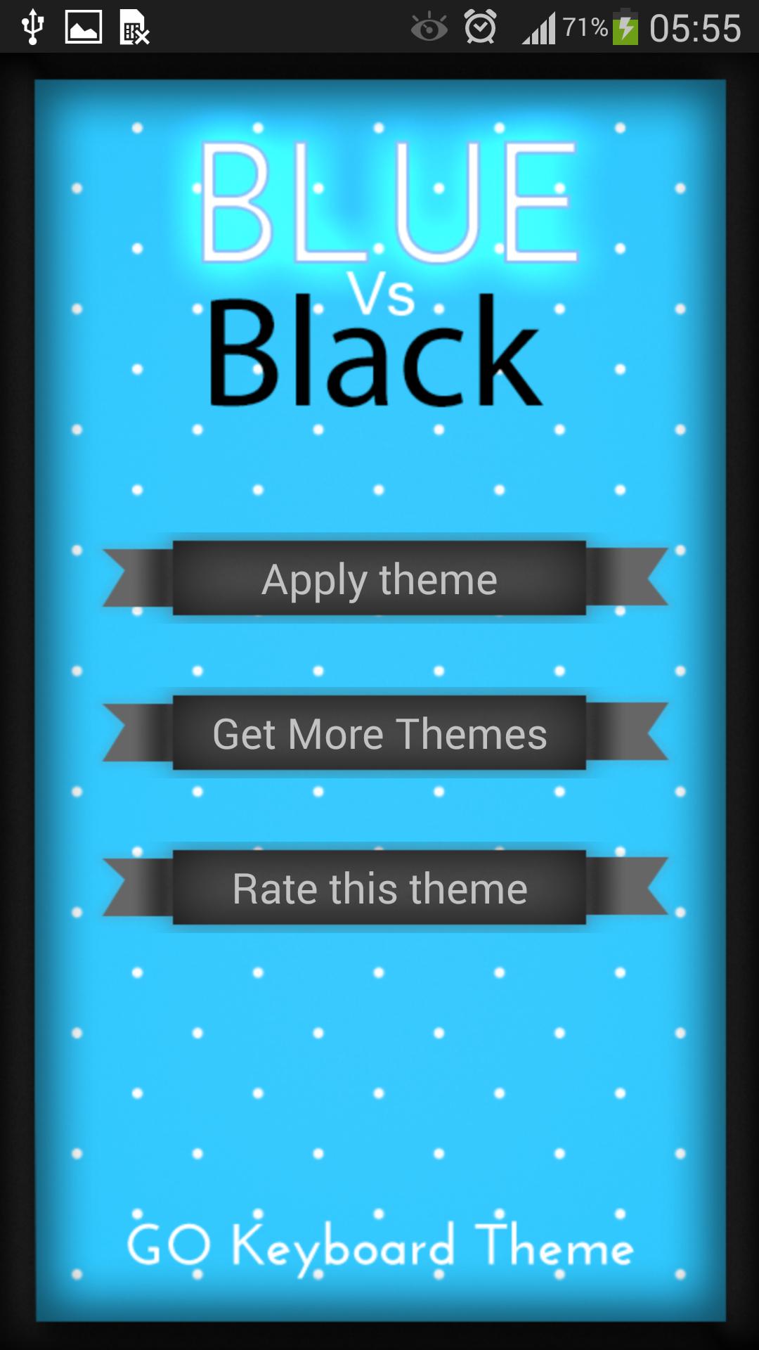 Pretty Blue Vs Black Keyboard