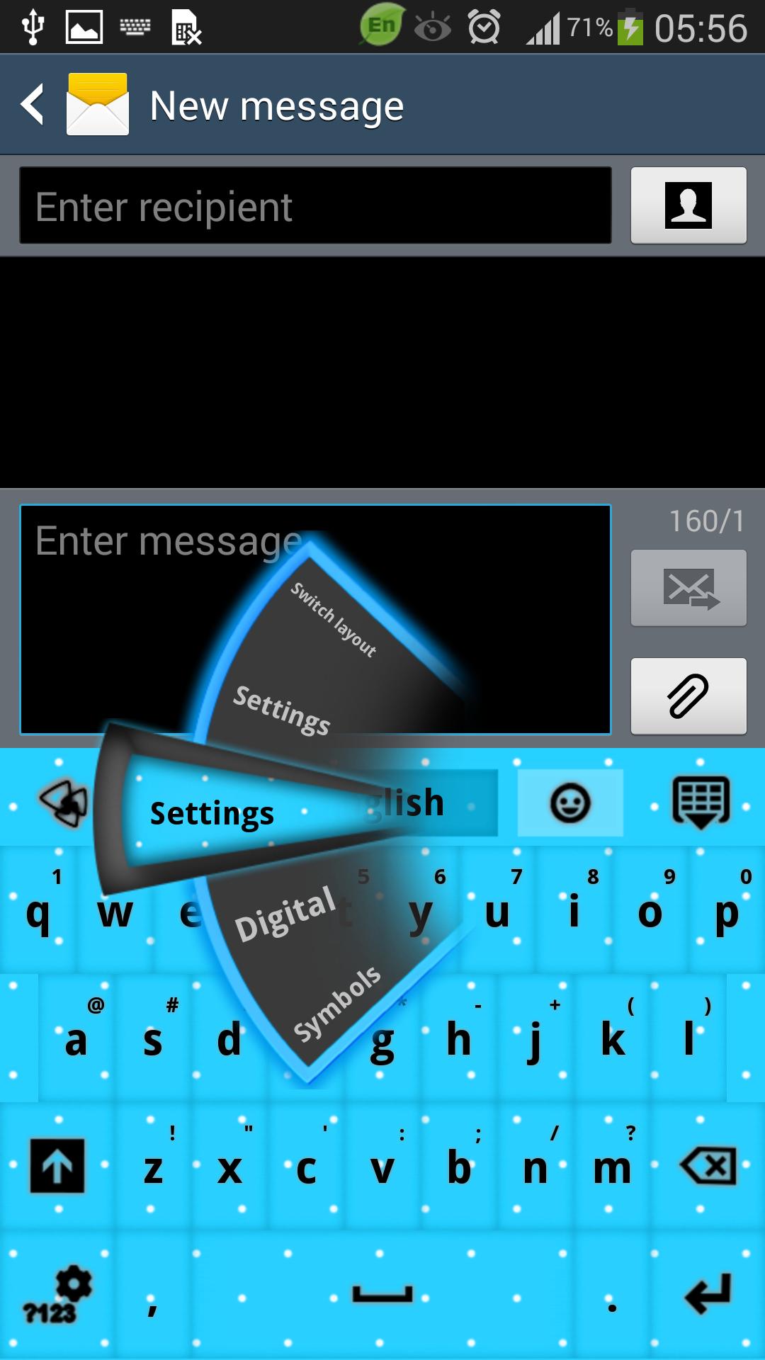 Pretty Blue Vs Black Keyboard