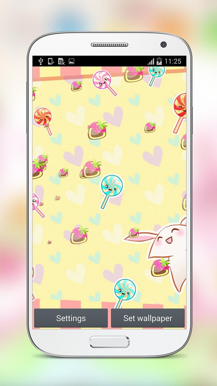 Cute Strawberry Live Wallpaper