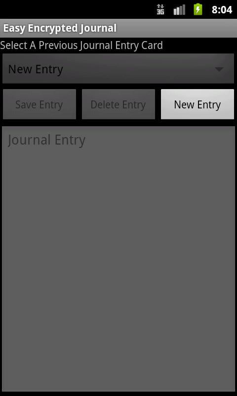 Easy Encrypted Journal