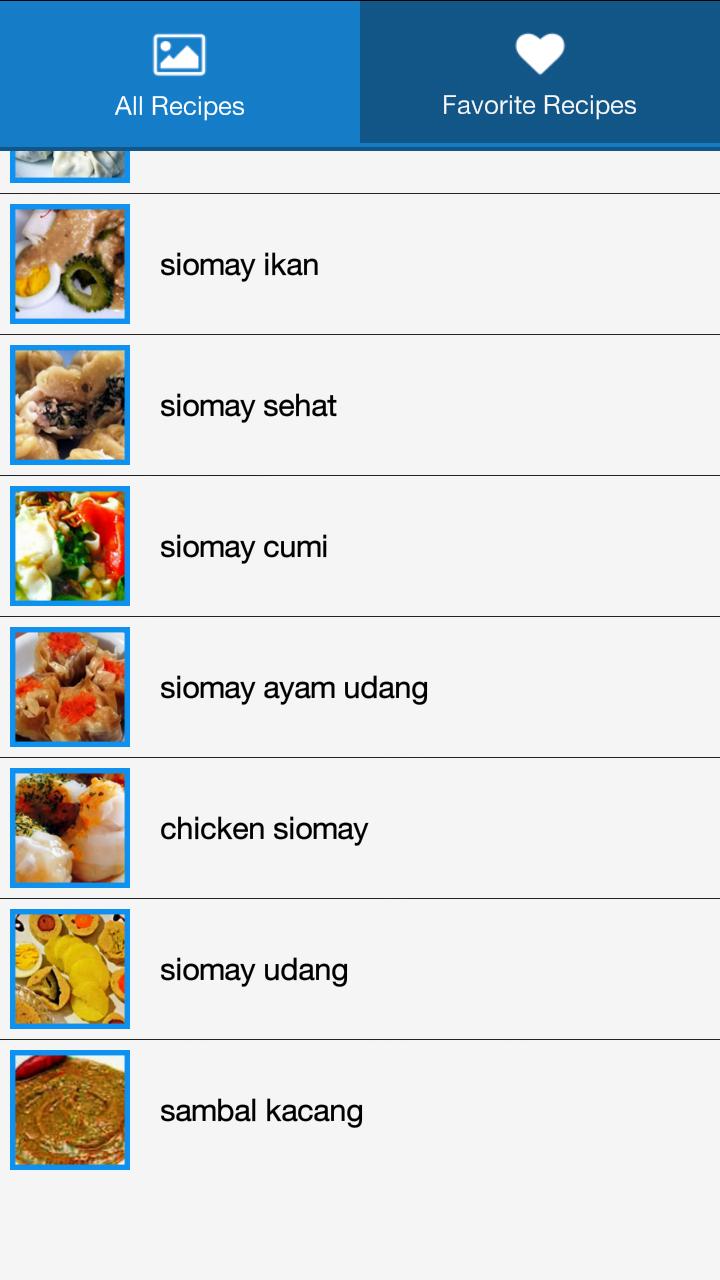 Resep Siomay Pilihan