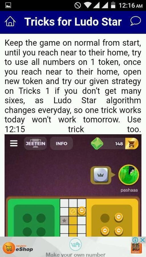 Tricks For Ludo Star 2018