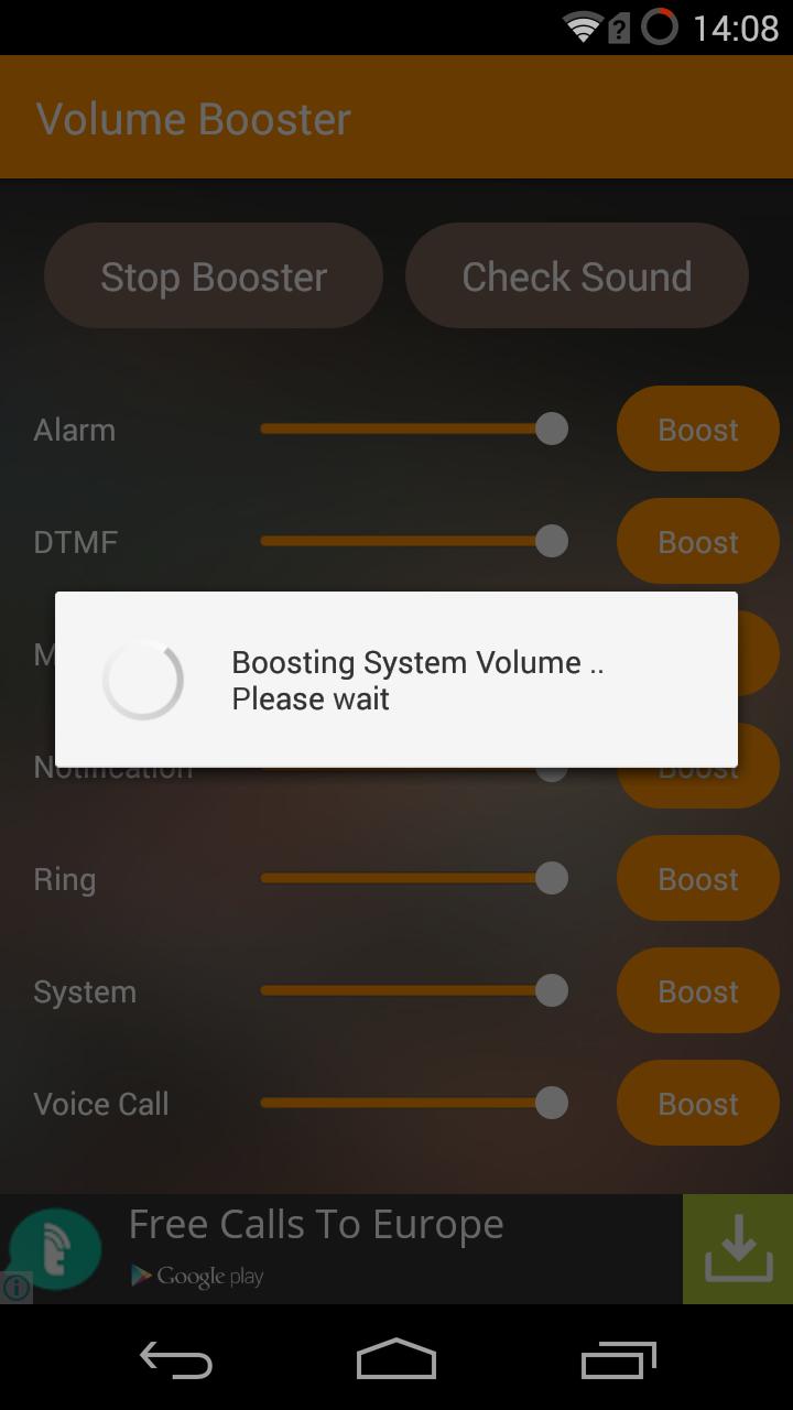 Increase Volume and Sound