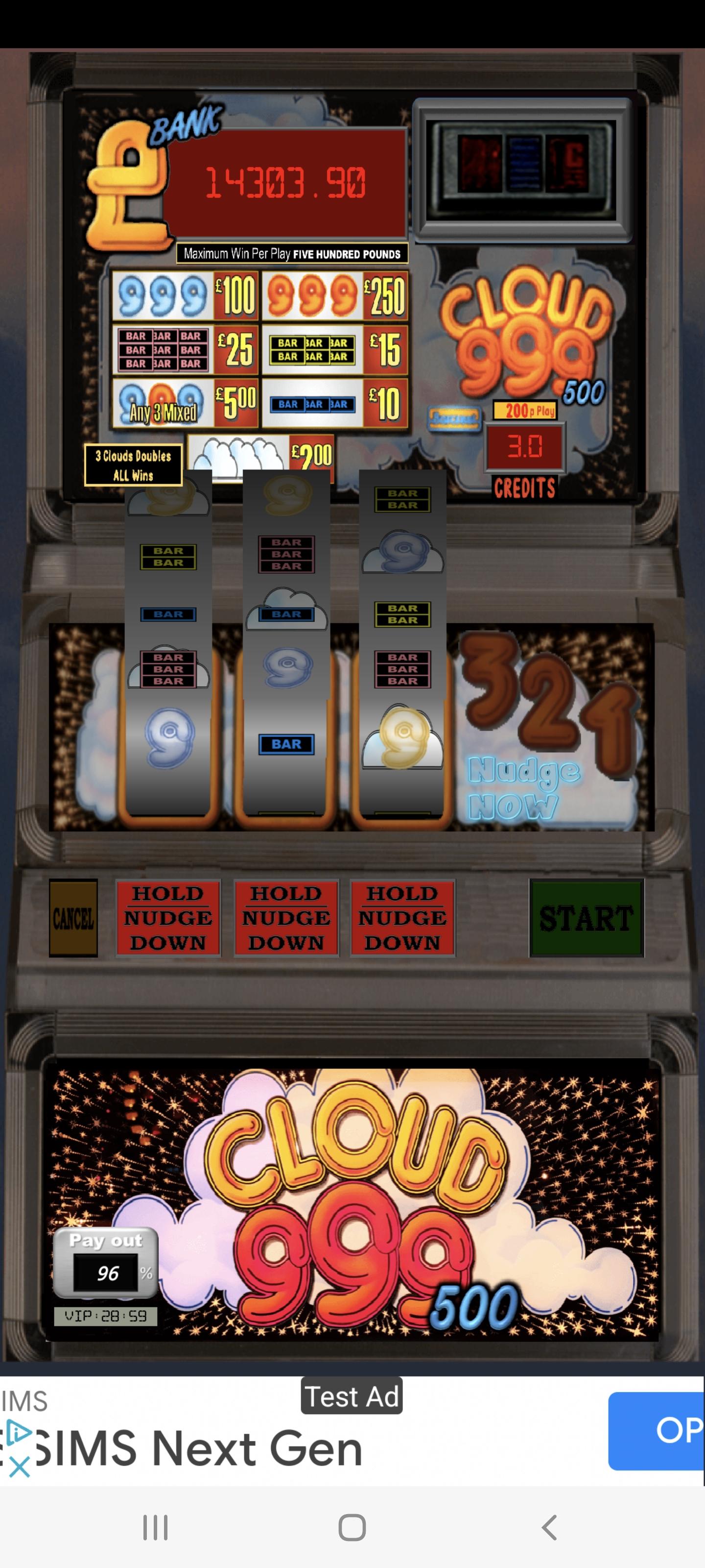 Cloud 999 UK Multi Stake Slot