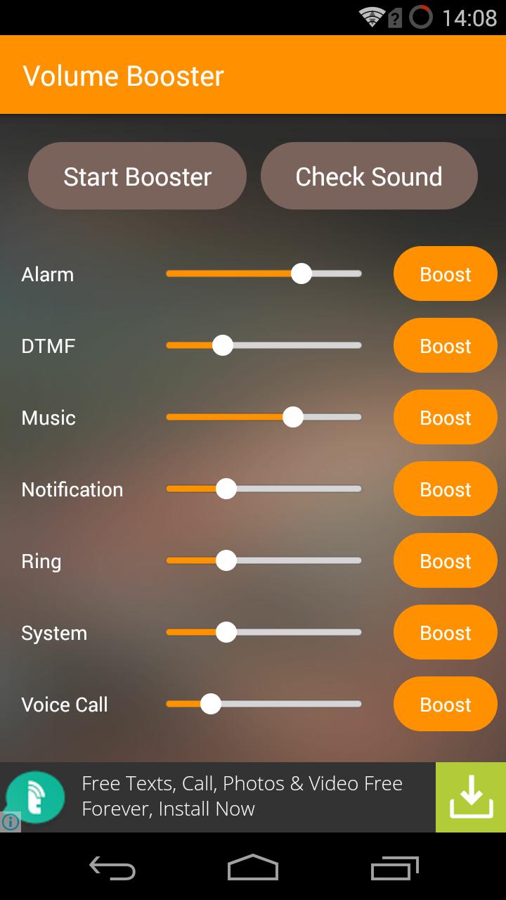 Increase Volume and Sound
