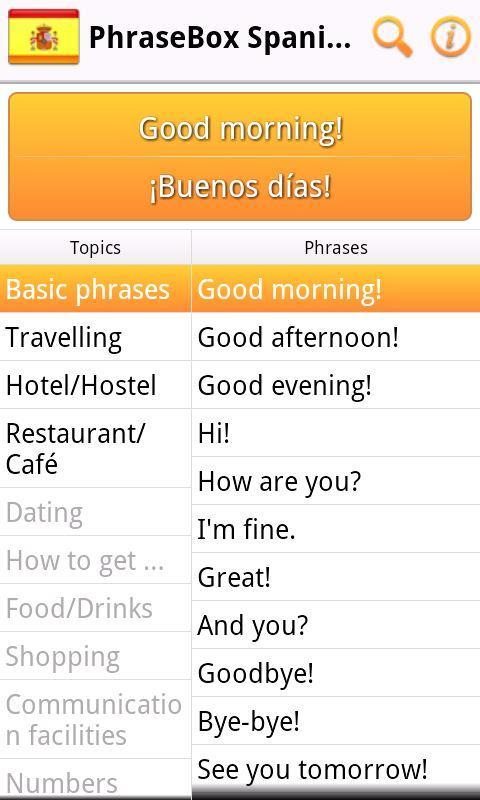 Phrasebook Spanish Lite