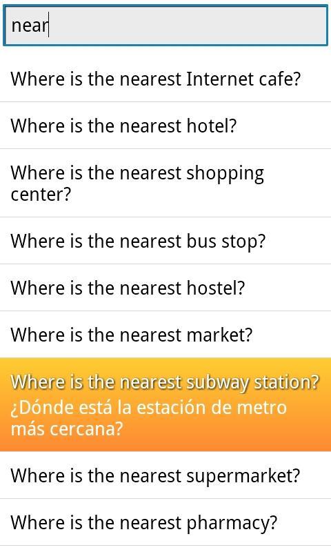 Phrasebook Spanish Lite